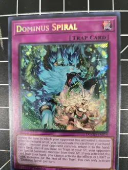 Yugioh Dominus Spiral DOOD-EN079 1st Edition Secret Rare NM In Hand - Image 1