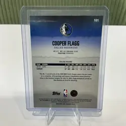 2025-26 Topps Signature Class - Cooper Flagg #101 (RC) - Image 2