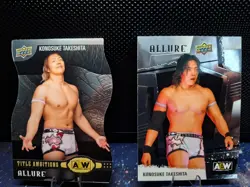 AEW Konosuke Takeshita Upper Deck Card Bundle Wrestling AEW NJPW Title Ambitions - Image 1