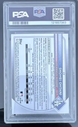 Bowman 2025 Shohei Ohtani Dodgers Sky Blue /499 PSA 9 #17 Baseball - Image 2