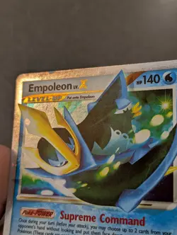 Pokemon Card 2007 EMPOLEON LV.X Holo DP11 Diamond & Pearl Black Star Promo NM/LP - Image 2