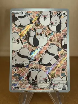 2025 Pokemon TCG Black Bolt Pidove Illustration Rare 148/086 - Image 1