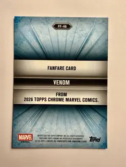 2026 Topps Chrome Marvel VENOM Fanfare #FF-46 - Image 2