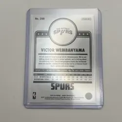 2023-24 NBA Hoops Victor Wembanyama Rookie Card Lot (2) #277 & #298 Spurs RC - Image 3