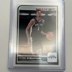 2023-24 NBA Hoops Victor Wembanyama Rookie Card Lot (2) #277 & #298 Spurs RC - Image 4