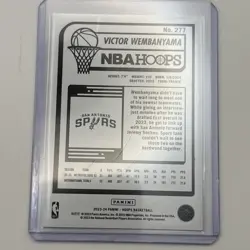 2023-24 NBA Hoops Victor Wembanyama Rookie Card Lot (2) #277 & #298 Spurs RC - Image 5