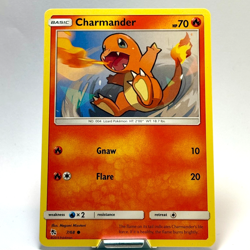 Charmander 7/68 Sun & Moon Hidden Fates Common LP Pokemon TCG - Image 1