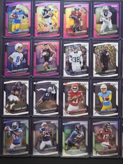 2025 Panini Prizm Football 28 Card Lot Pink White Disco Silver Rookies Stars - Image 3