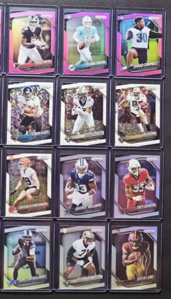 2025 Panini Prizm Football 28 Card Lot Pink White Disco Silver Rookies Stars - Image 4