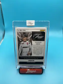 Tanner Gray 2025 Panini Turn Four Racing Memorabilia Autograph Holo Gold 5/5 - Image 2