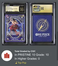 ‼ONE PIECE Luffy-Tarou (SP) ST18-005 A Fist of Divine Speed GRADE 10 PRISTINE💨 - Image 3