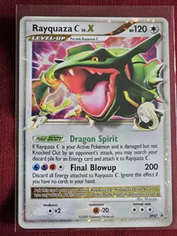 Pokemon Rayquaza C LV.X DP47 Black Star Promo 2009 Holo Rare NM Vintage SP - Image 1