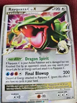 Pokemon Rayquaza C LV.X DP47 Black Star Promo 2009 Holo Rare NM Vintage SP - Image 3