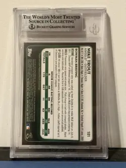 Bowman 2011 Bowman Draft Mike Trout #101 RC Rookie BGS 9 Mint Angels - Image 2