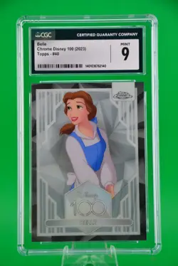 2023 Topps Chrome Disney 100 #40 Belle - CGC 9 MINT - Image 1