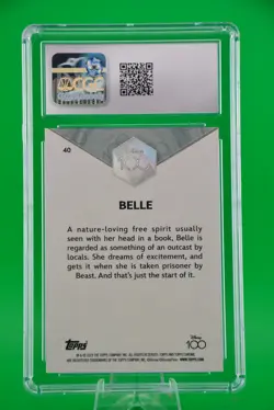 2023 Topps Chrome Disney 100 #40 Belle - CGC 9 MINT - Image 2