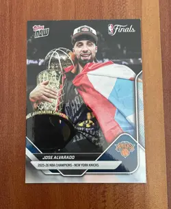 Jose Alvarado New York Knicks 2025-26 Topps Now C9-SP NBA Finals SP - Image 1