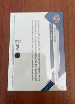Jose Alvarado New York Knicks 2025-26 Topps Now C9-SP NBA Finals SP - Image 2