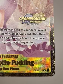 Charlotte Pudding Championship 2024 Top 64 Prize (OP03-112) - One Piece English - Image 5