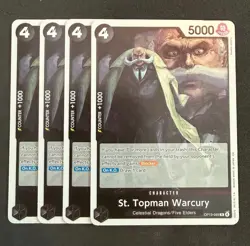 One Piece St. Topman Warcury OP13-089 R Foil Playset (x4) Carrying on His Will - Image 1