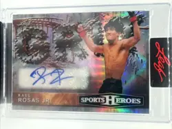 2026 Leaf Sports Heroes Grit Prismatic Green Raul Rosas Jr 5/9 Auto MMA Chiwiwis - Image 1