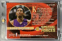KOBE BRYANT RARE RED SANDGLITTER SP FLEER 1999 INVESTMENT CARD LAKERS GOAT MINT - Image 2