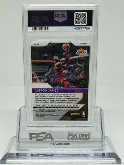 2018 PRIZM GREEN LEBRON JAMES SP #6 PSA 10 GEM MINT CAVS HEAT LAKERS MVP HOT! - Image 2