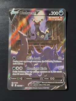 Pokemon Umbreon V Alt Art Evolving Skies Card 189/203 NM Condition - Image 1