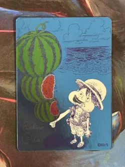 Watermelon Luffy One Piece Metakira Summer Comic Fair Natsucomi 2026 Card - Image 3
