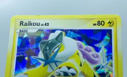 RAIKOU 16/132 Cracked Ice Holo Bleed Rare D&P Secret Wonders 2007 - Pokemon Card - Image 5