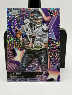 2025 Topps Cosmic Chrome C.J. Stroud Starfractor SP Houston Texans SF-23 - Image 1