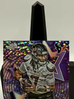 2025 Topps Cosmic Chrome C.J. Stroud Starfractor SP Houston Texans SF-23 - Image 2