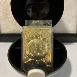 1999 Burger King Pokemon 23k Gold Plated JIGGLYPUFF Trading Card W/ Cert Ball - Image 1