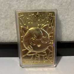 1999 Burger King Pokemon 23k Gold Plated JIGGLYPUFF Trading Card W/ Cert Ball - Image 3