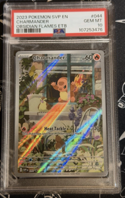 Charmander Black Star Promo SVP EN 044 Pokemon Obsidian Flames PSA 10 Gem Mint - Image 1