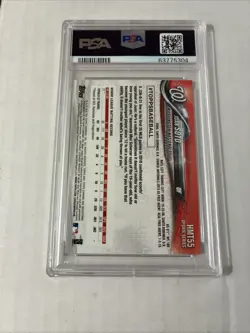 2018 Topps Chrome Update - Juan Soto #HMT55 Pink Refractor (RC) PSA 10 - Image 2