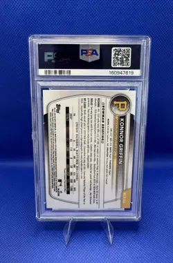 2025 Bowman - Chrome Prospects Konnor Griffin #BCP-86 Reptilian Refractor PSA 10 - Image 2