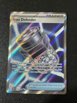Iron Defender 110/084 Ultra Rare Pitch Black Pokemon Near Mint - Image 1