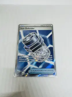 IRON DEFENDER 110/084 ULTRA RARE NM PITCH BLACK POKEMON TCG - Image 1