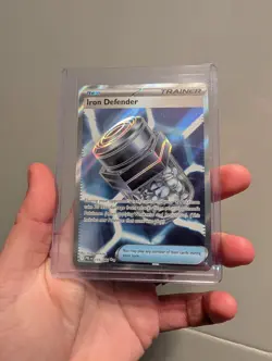 Iron Defender 110/084 Ultra Rare Pitch Black Pokemon Holo Near Mint - Image 1