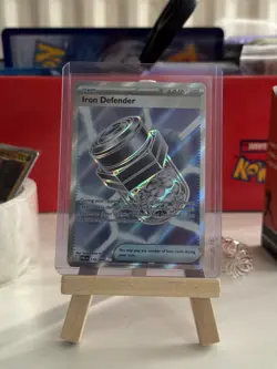 Iron Defender 110/084 Ultra Rare Pitch Black Pokemon Holo Near Mint - Image 1