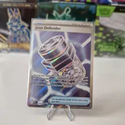 Iron Defender 110/084 Ultra Rare Pitch Black Pokemon Holo Near Mint - Image 1