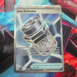 POKEMON - IRON DEFENDER - 110/084 ULTRA RARE HOLO PITCH BLACK - NEW - Image 1