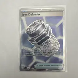 Iron Defender 110/084 Ultra Rare Pitch Black Pokemon Holo Near Mint - Image 1