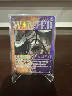 One Piece Card Game- Kaido Wanted Post Alt Art St04-003 English - Image 1
