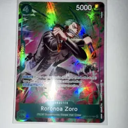 One Piece Roronoa Zoro OP13-037 English Treasure Rare - Image 1