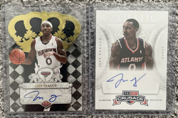 Lot Of 2 Panini 2010 Rookie, 2012-13 Crusade Jeff Teague Autographed NBA Cards - Image 1