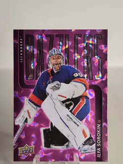 ILYA SOROKIN 2025-26 UPPER DECK SERIES 2 DAZZLERS PINK #DZ-61 ISLANDERS - Image 1