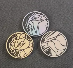 Pokemon Tcg Coin Set Legendary Dogs Raikou, Suicune & Entei - Image 1