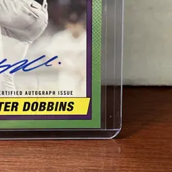 2025 Topps Update Series -1990 Topps Baseball Autographs Hunter Dobbins #90AU-HD - Image 5